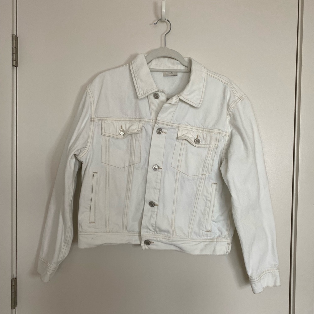 AYR White Denim Jacket - Size Large